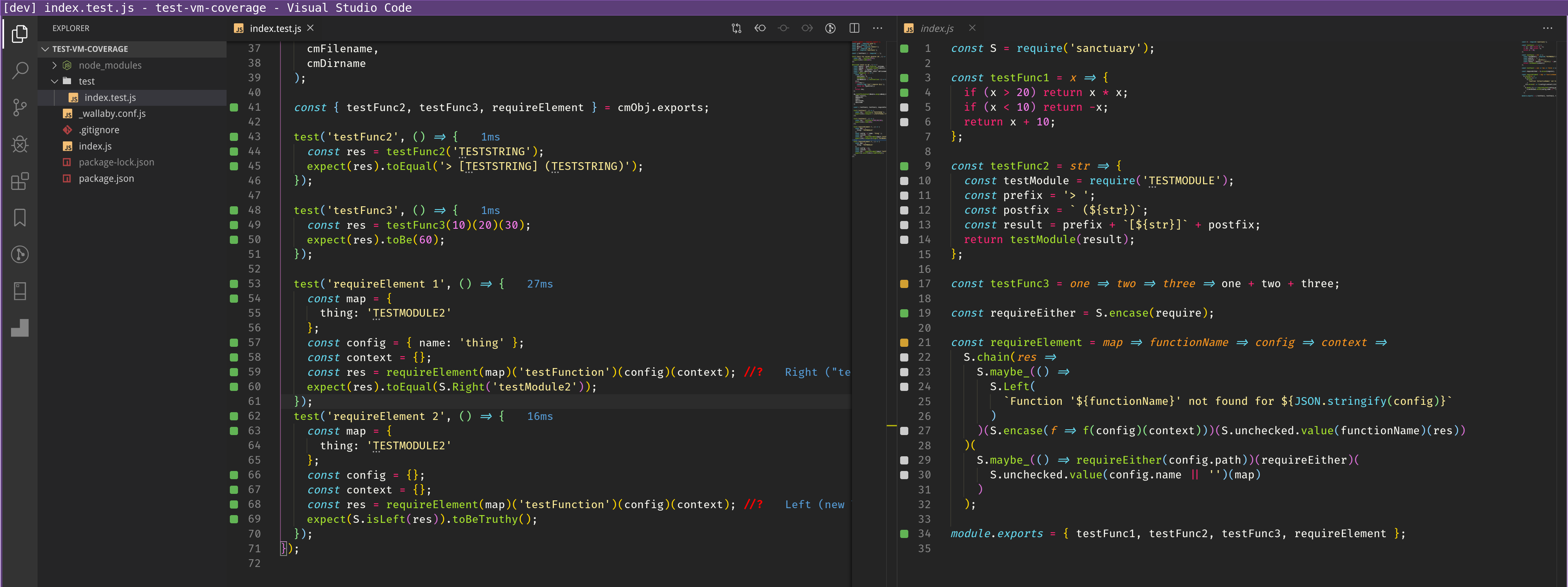 Automatic configuration breaks coverage · Issue #2279 · wallabyjs ...