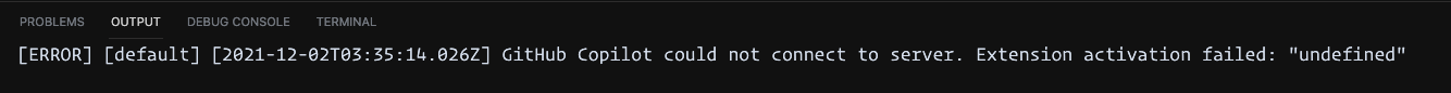 GitHub Copilot could not connect to server. · community · Discussion ...