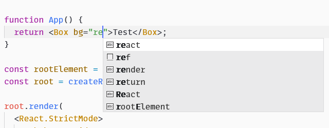 VSCode autocomplete for theme props not working · Issue #6440 · chakra ...