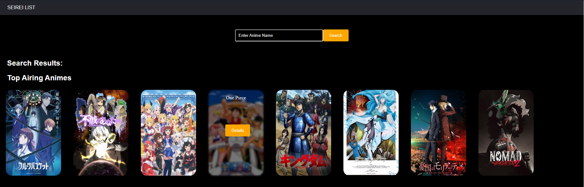GitHub - barangana/anime-database-search: Anime search and display ...