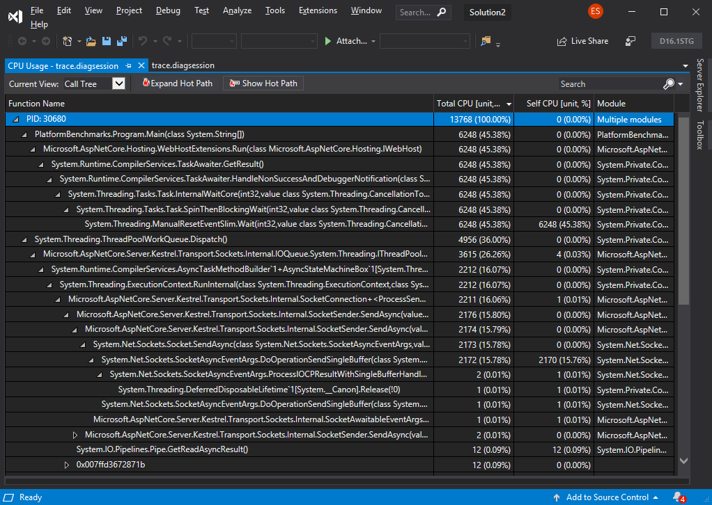 System threading tasks