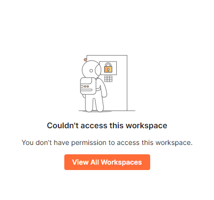 Unable to access workspace after changing visibility from Public to ...