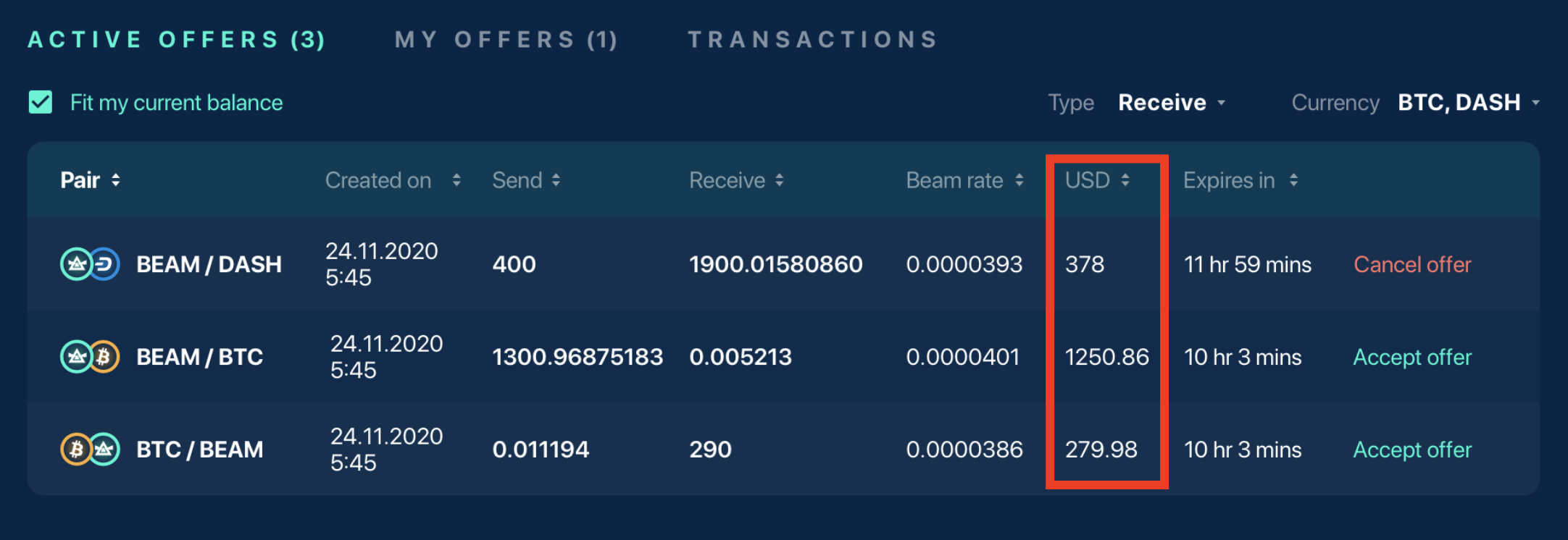 Atomic Swap. Display 2nd currency · Issue #391 · BeamMW/beam-ui · GitHub