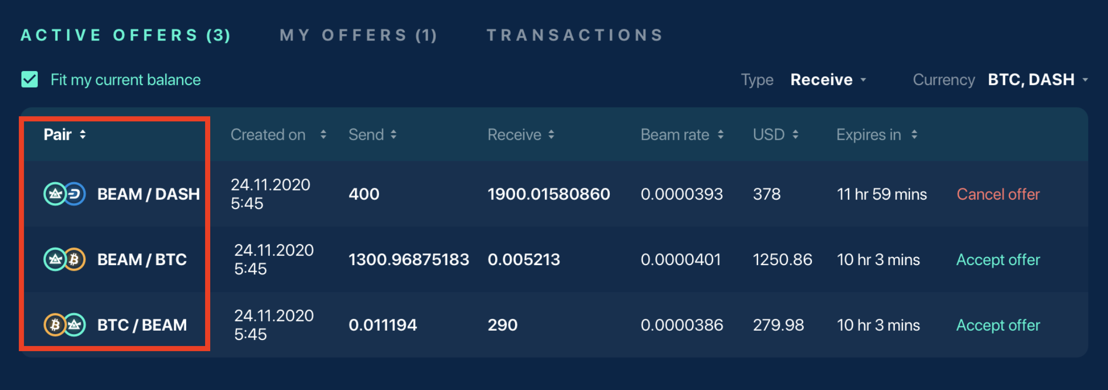 Atomic Swap. Display 2nd currency · Issue #391 · BeamMW/beam-ui · GitHub