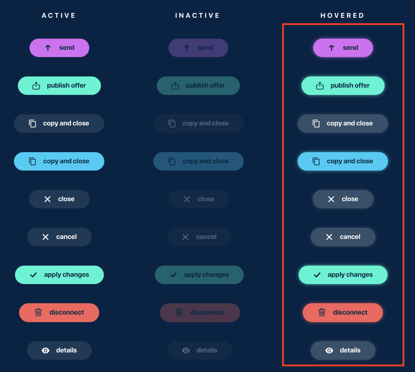 Active and inactive buttons: improvements · Issue #50 · BeamMW/beam-ui ...