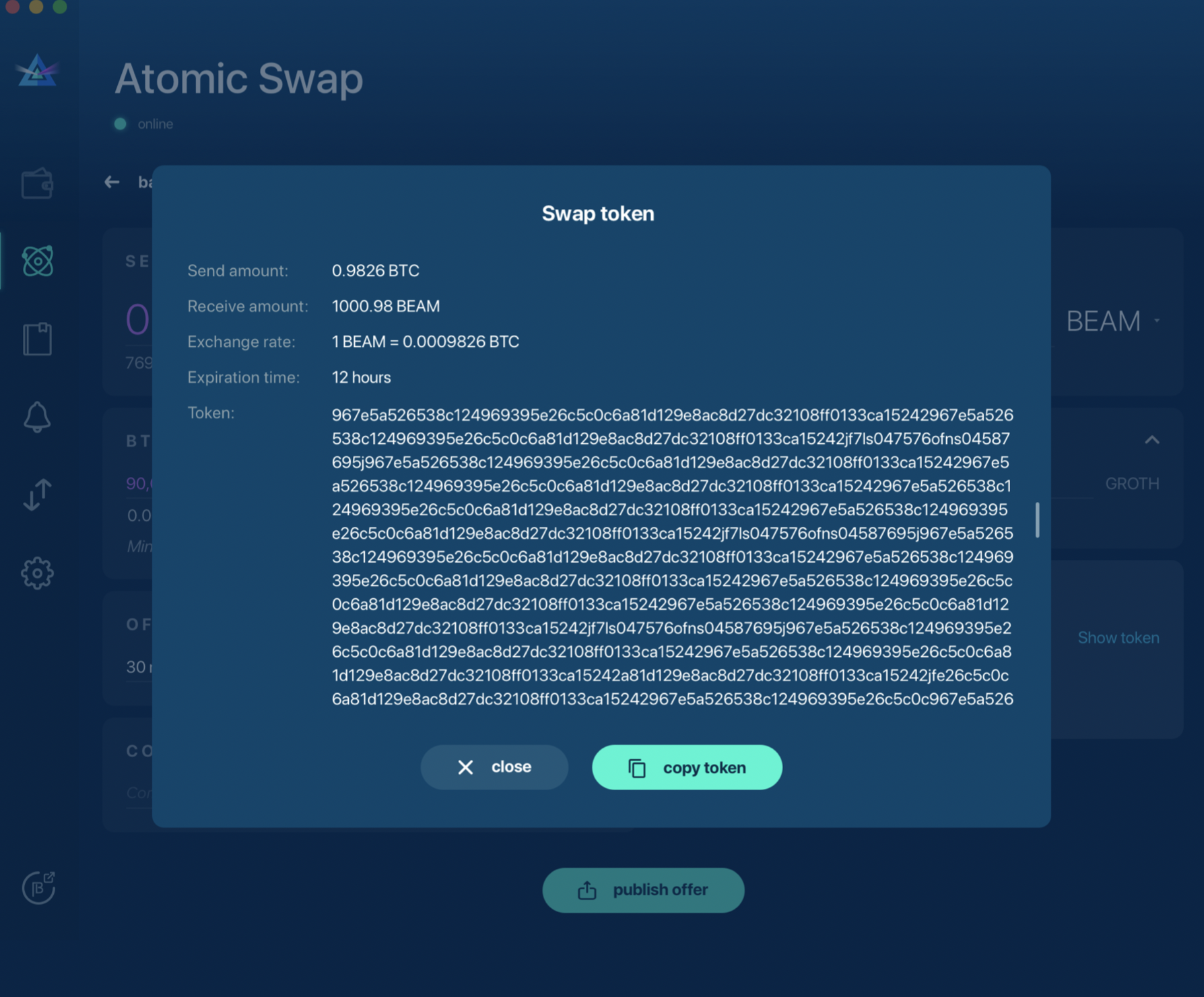 Atomic Swap - Create offer screen new design · Issue #115 · BeamMW/beam ...