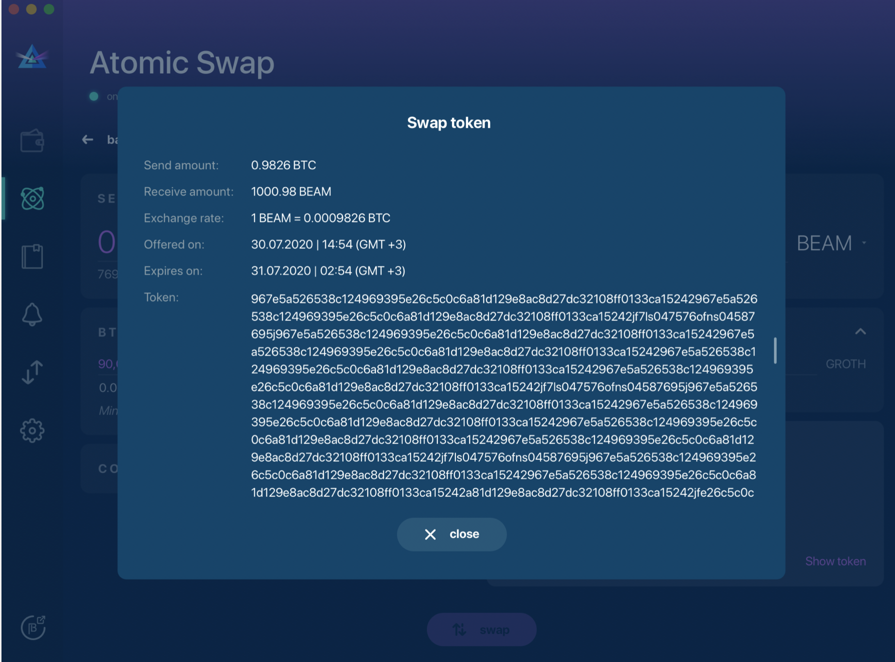 Atomic Swap - Accept offer screen new design · Issue #116 · BeamMW/beam ...