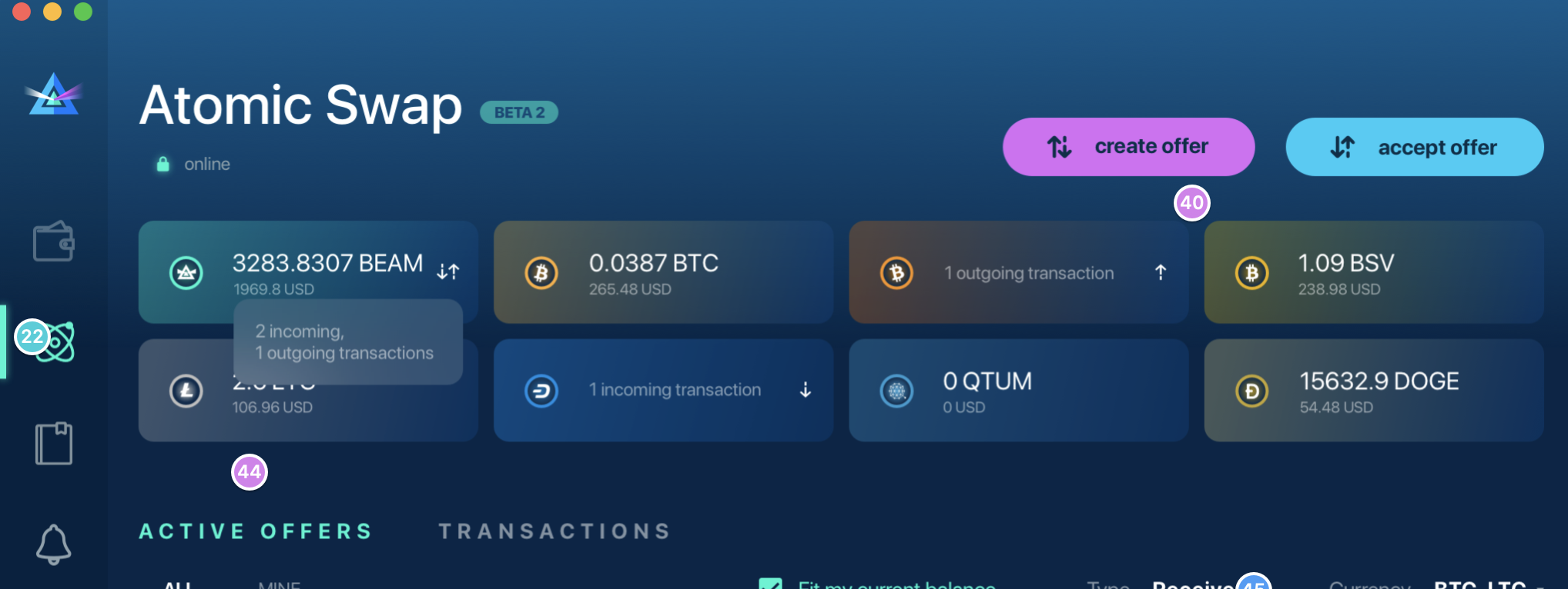 Display USD/BTC value in atomic swap screen · Issue #7 · BeamMW/beam-ui ...
