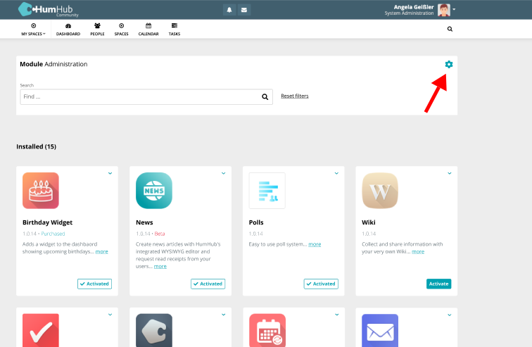 How to "include beta updates" in the new module marketplace (Humhub 1. ...