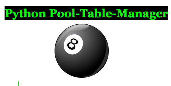 github - russs123 pool tutorial: pool game made in... GitHub - sgracia13/Pool-Table-App: A python program that helps manage a ...