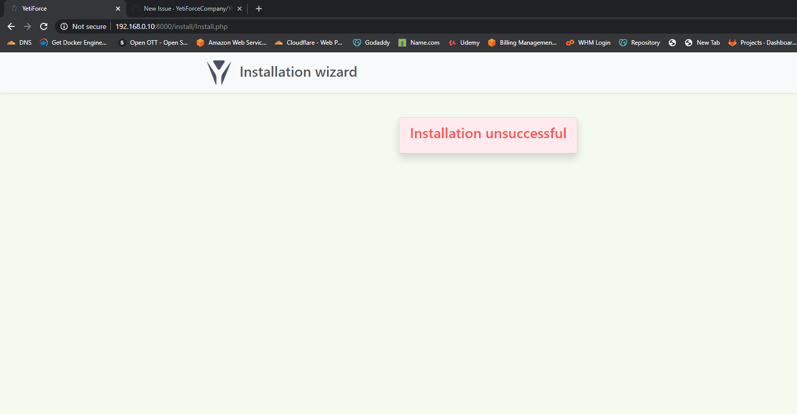 Installation Issue in docker file · Issue #13046 · YetiForceCompany ...