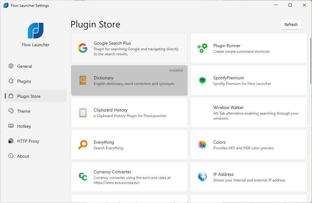 Disable installed plugins from plugin store and add "installed" label ...