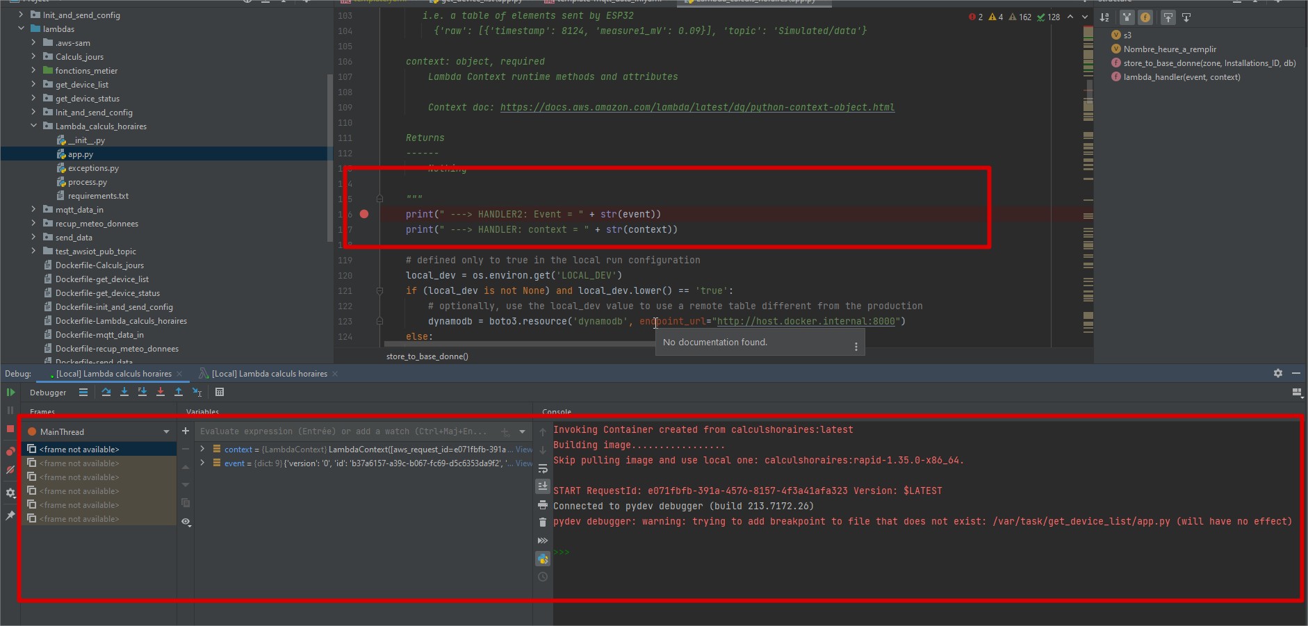 Python Debug is not showing the code but stops · Issue #3159 · aws/aws ...