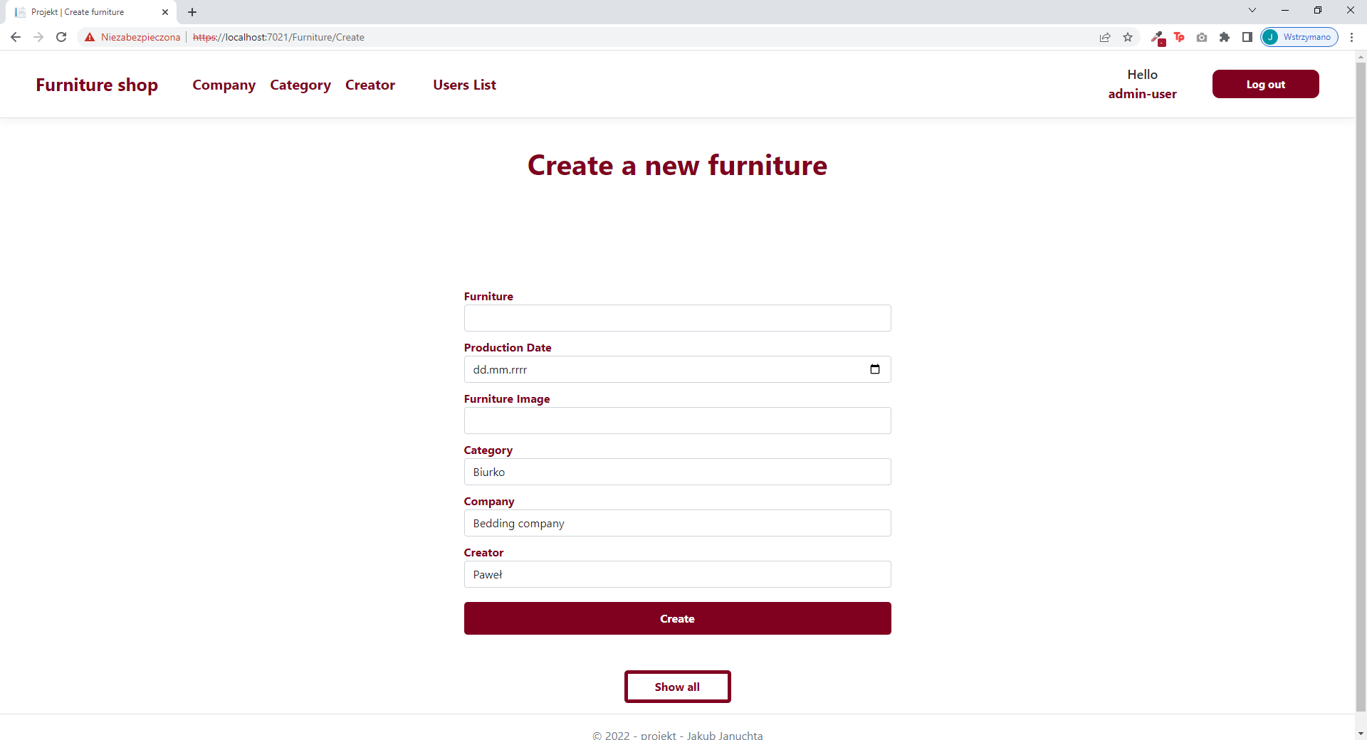GitHub - jakubjanuchta/ASP-NET-PROJECT