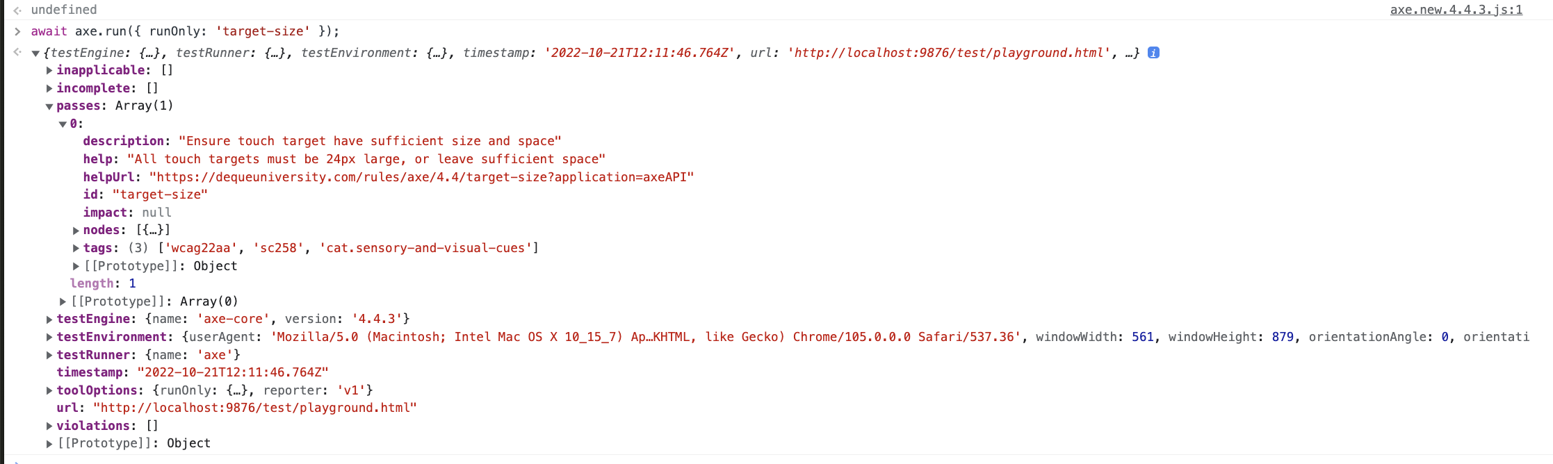 target-size rule should ignore nested interactive controls. · Issue ...
