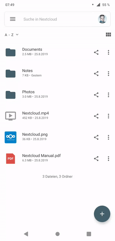 New header jumps around · Issue #6274 · nextcloud/android · GitHub