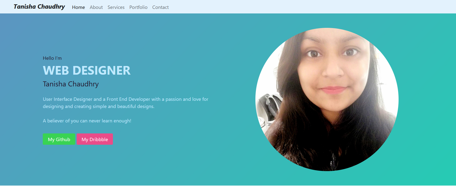 GitHub - TanishaSinghal/Portfolio-using-HTML-CSS-BOOTSTRAP