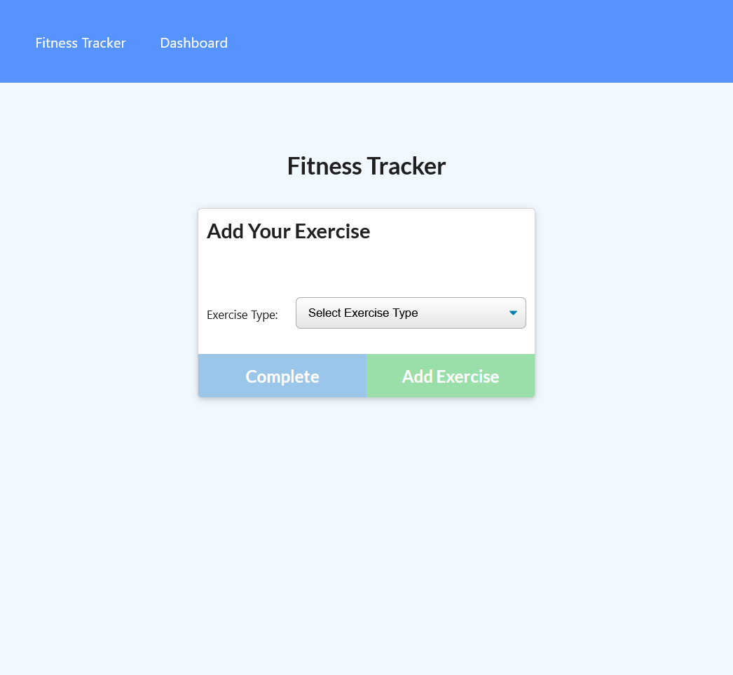 GitHub smg061/workouttracker