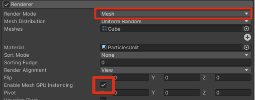 Enable Mesh GPU Instancing