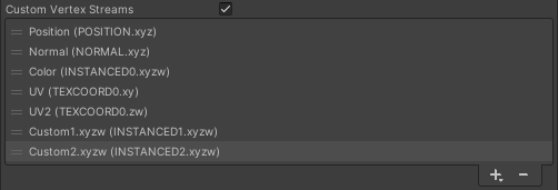 Custom Vertex Streams
