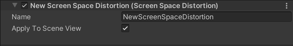 Screen Space Distortion