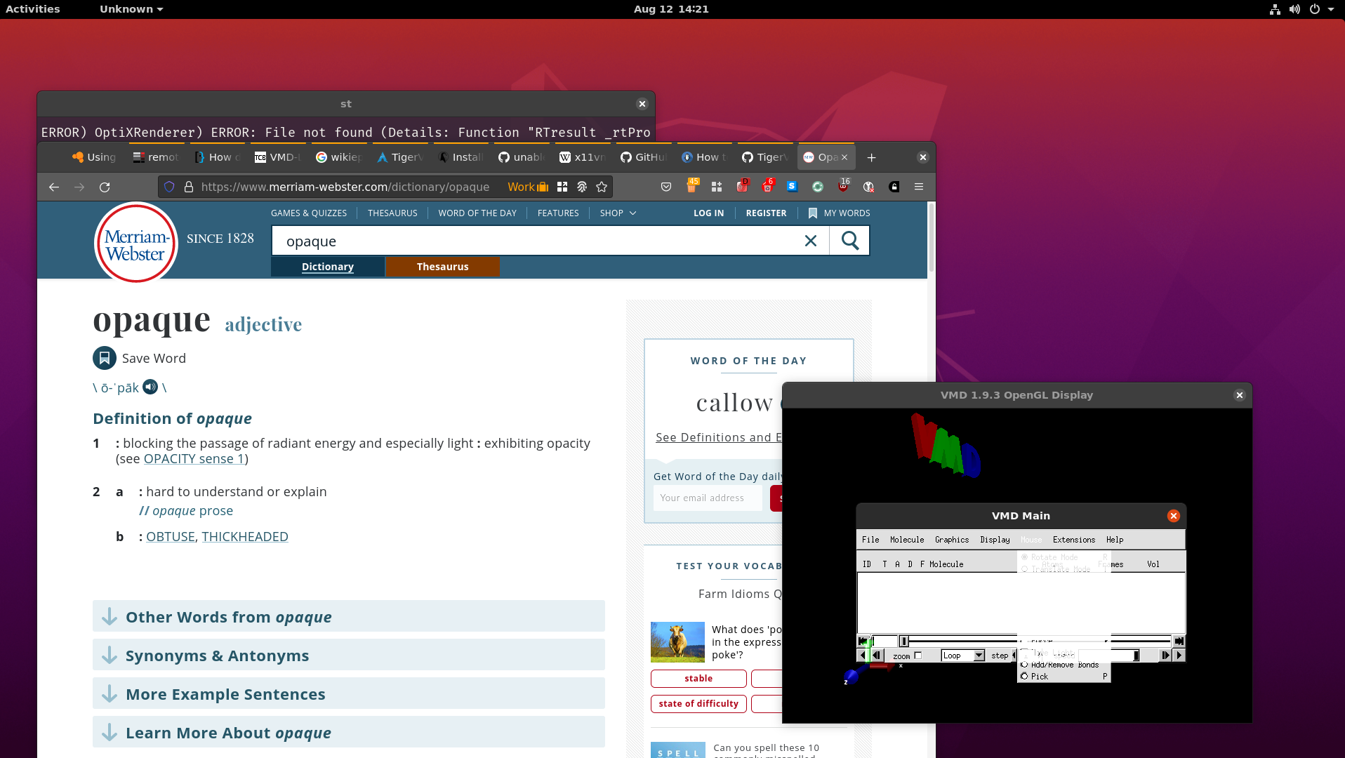 Transparent windows using TigerVNC · Issue #1308 · TigerVNC/tigervnc