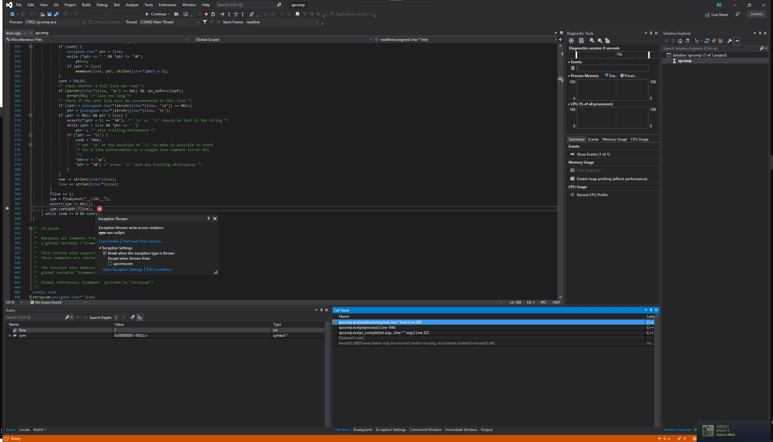 Windows: compiler crash during compilation · Issue #614 · alliedmodders ...