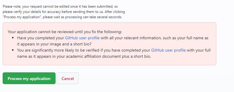 Github Education - personal information · community · Discussion #48890 ...