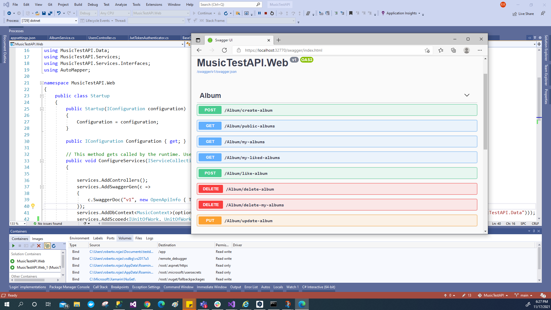 GitHub - rrojasf1993/MusicTestAPI: a sample api using .net core and docker