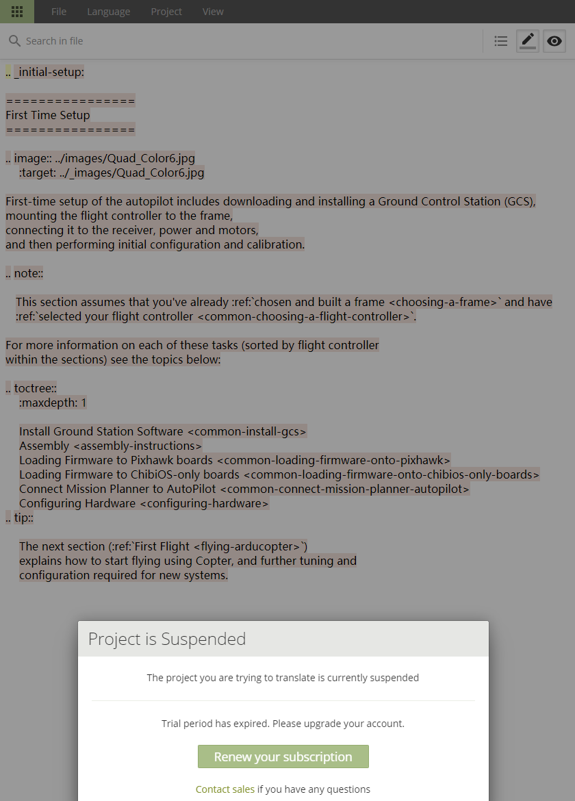 Translation support · Issue #1516 · ArduPilot/ardupilot_wiki · GitHub