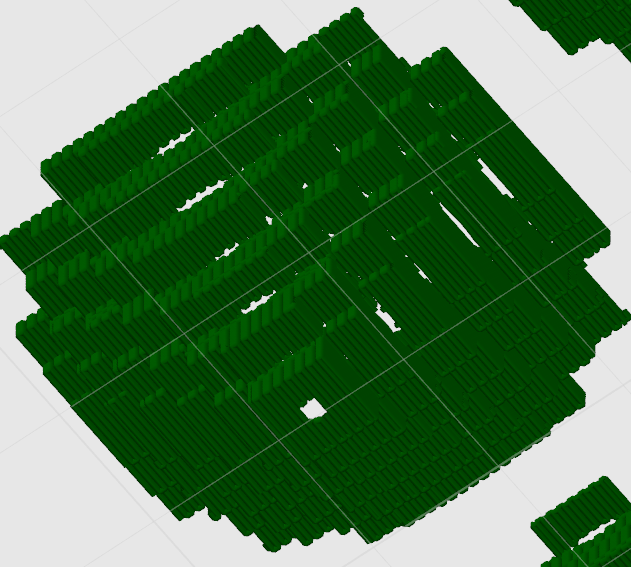 Angled Overhangs are not fully supported by support interface · Issue ...
