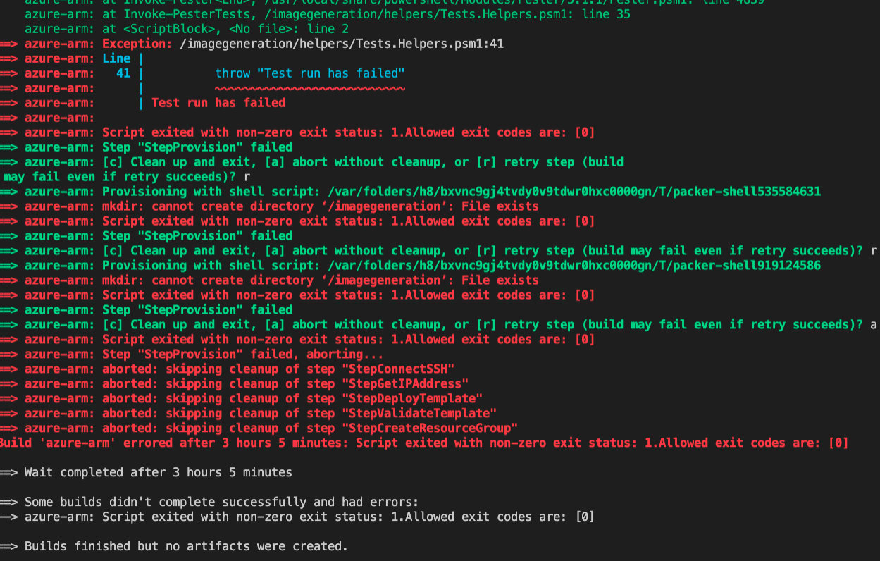 Error while Creating Image for Azure Devops Self Hosted Agents using ...