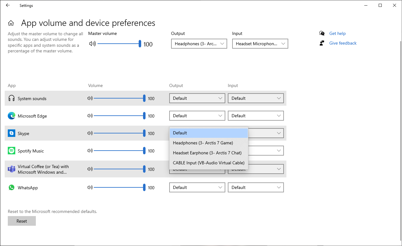 Doesn't change Output Device for all software · Issue 472 · FileNew