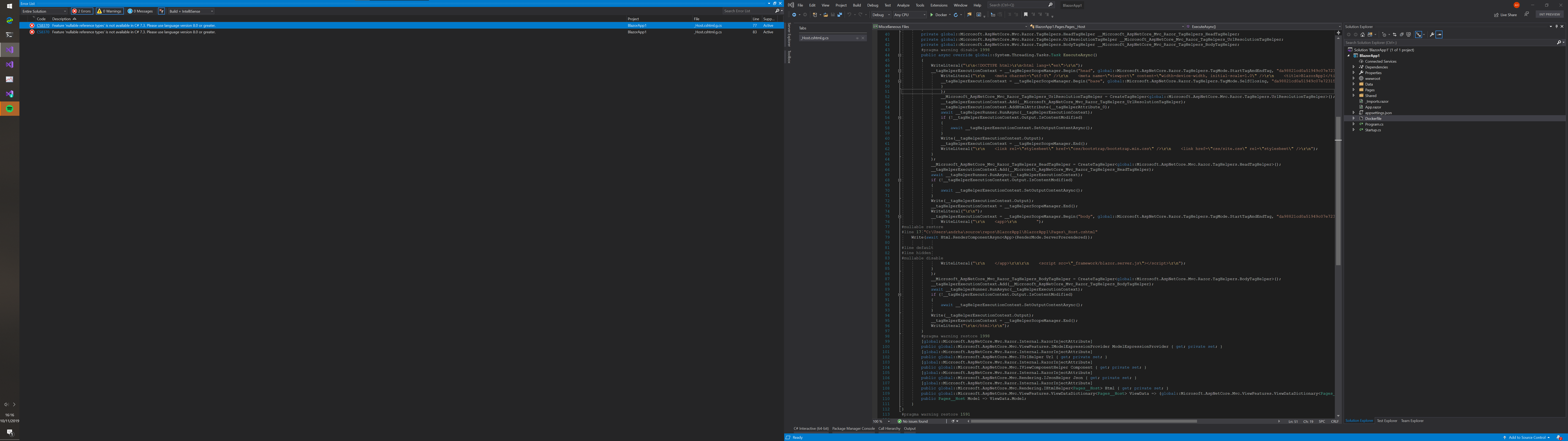 Able to navigate to generated file in blazor app · Issue #39241 ...