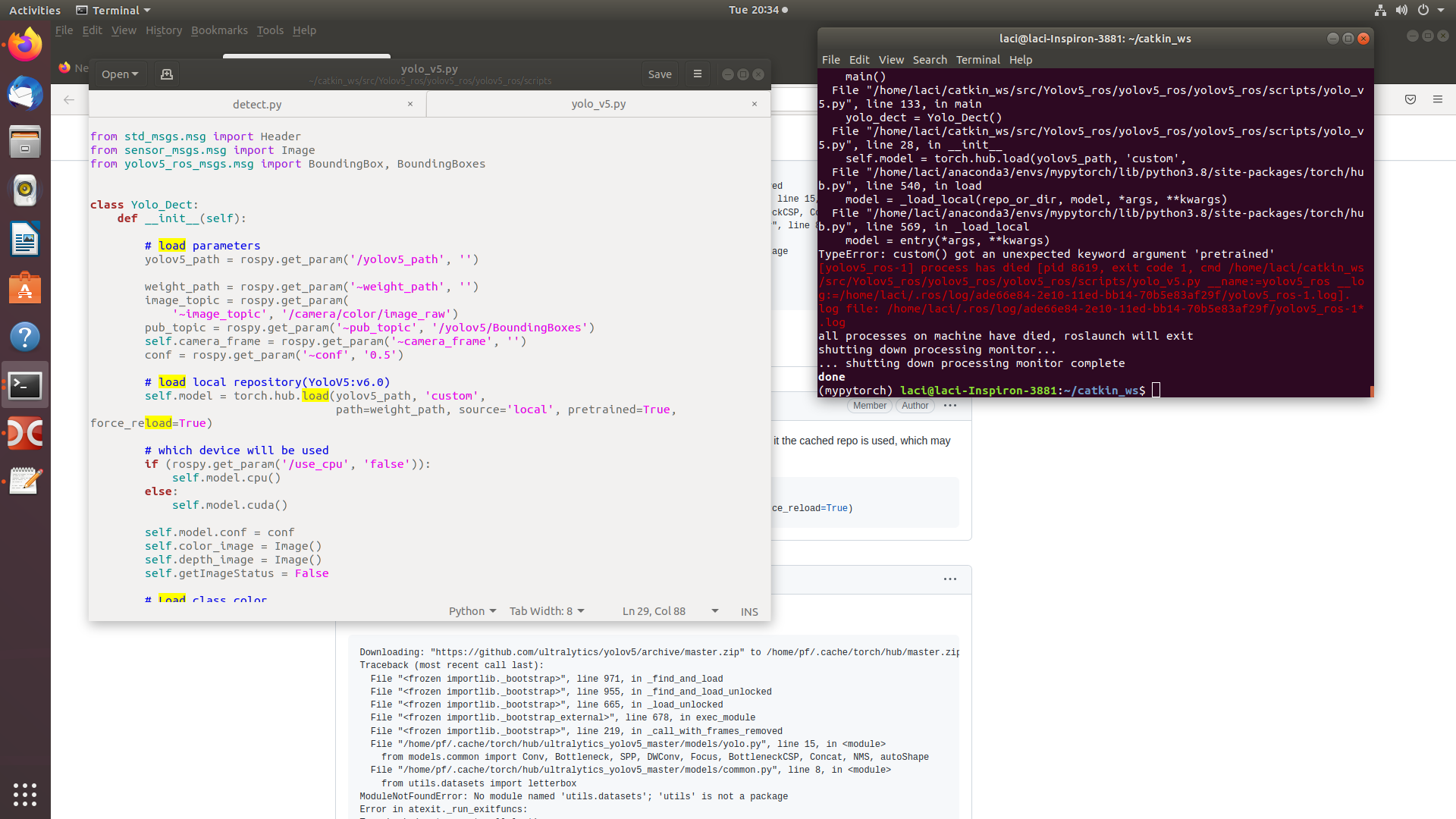 Exception Can't get attribute 'DetectionModel' on . Cache maybe out of