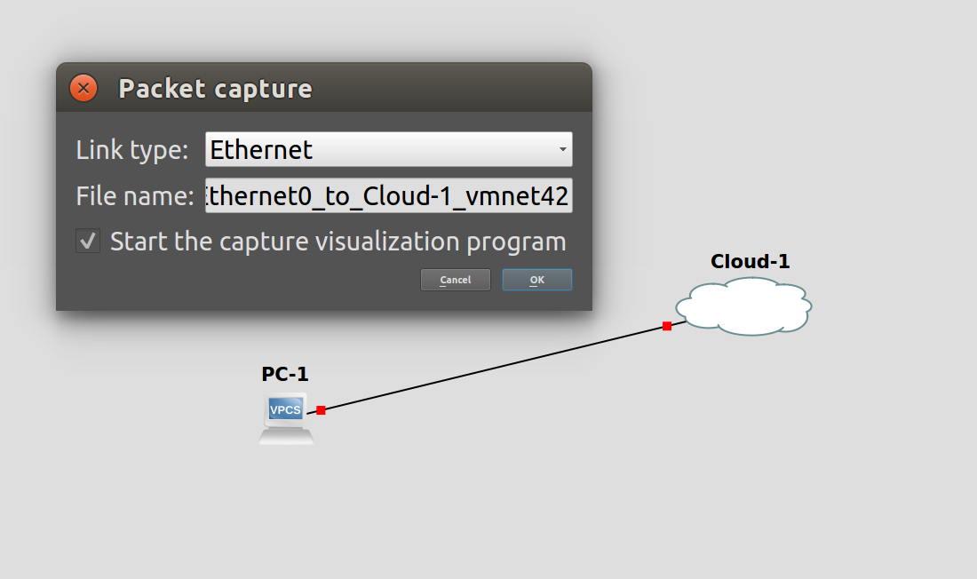 Wireshark packets capture not showing · Issue 2722 · GNS3/gns3gui