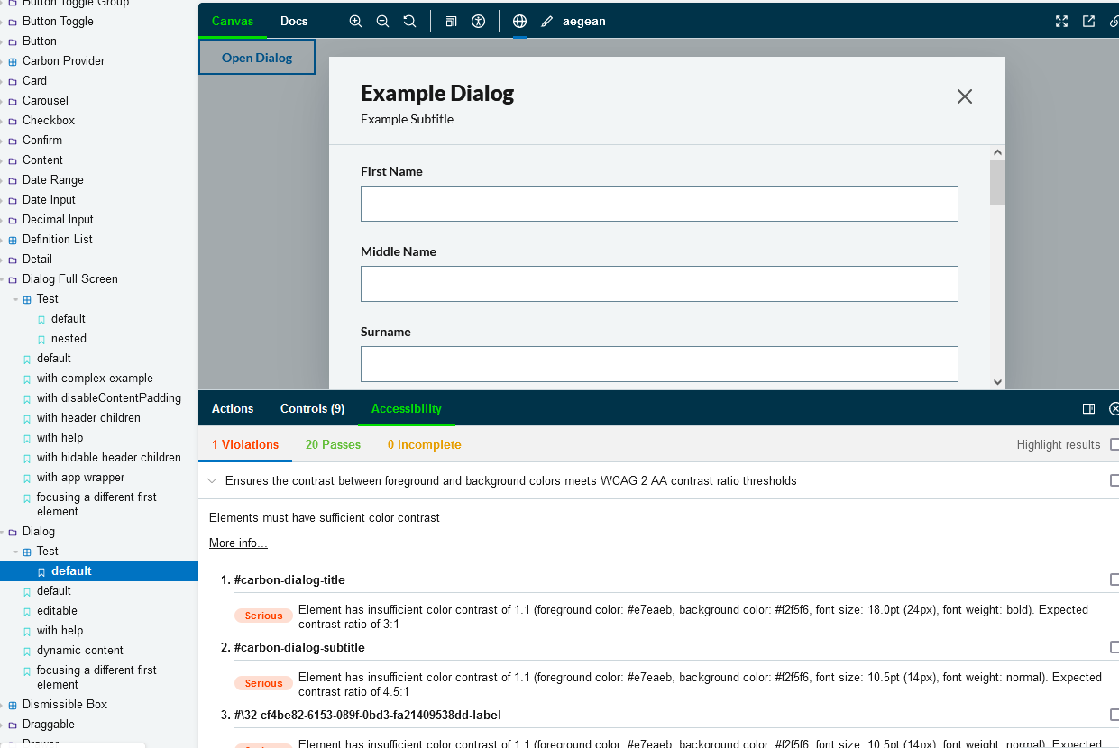 Dialog component - accessibility violation. · Issue #4771 · Sage/carbon ...