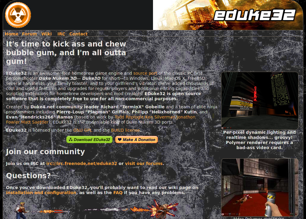[Broken Website] eduke32.com · Issue #5010 · darkreader/darkreader · GitHub