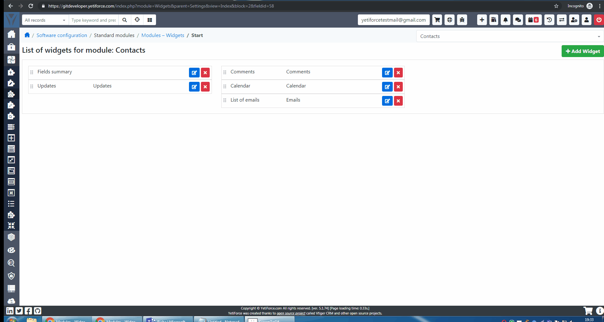 comments and calender