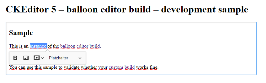 not working in BalloonEditor · Issue #2129 · ckeditor/ckeditor5 · GitHub