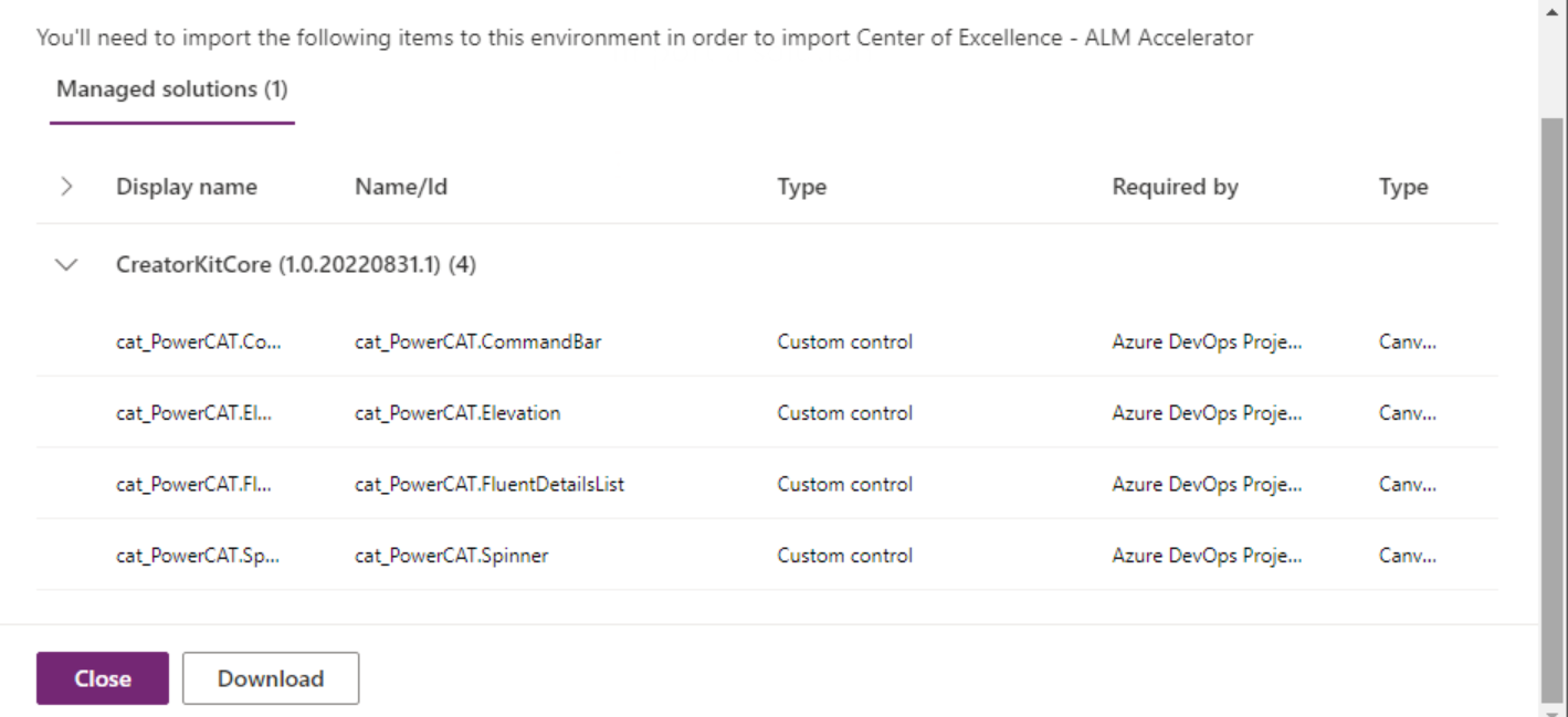 [ALM Accelerator BUG] Missing dependencies for the october release · Issue 3888 · microsoft