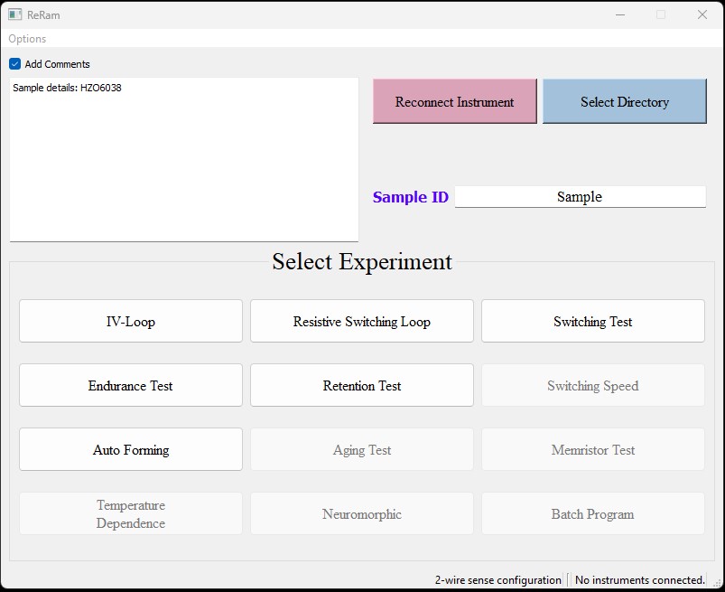GitHub - badarirao/ReRam: Software to test resistive switching ...