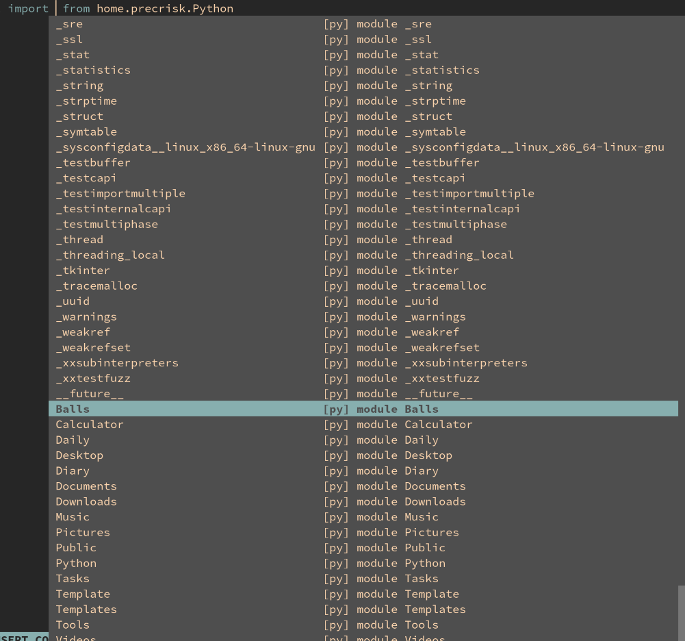 Jedi showing system and home directory folders · Issue #1446 ...
