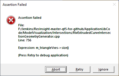 Crash on new intersection · Issue #9134 · OPM/ResInsight · GitHub
