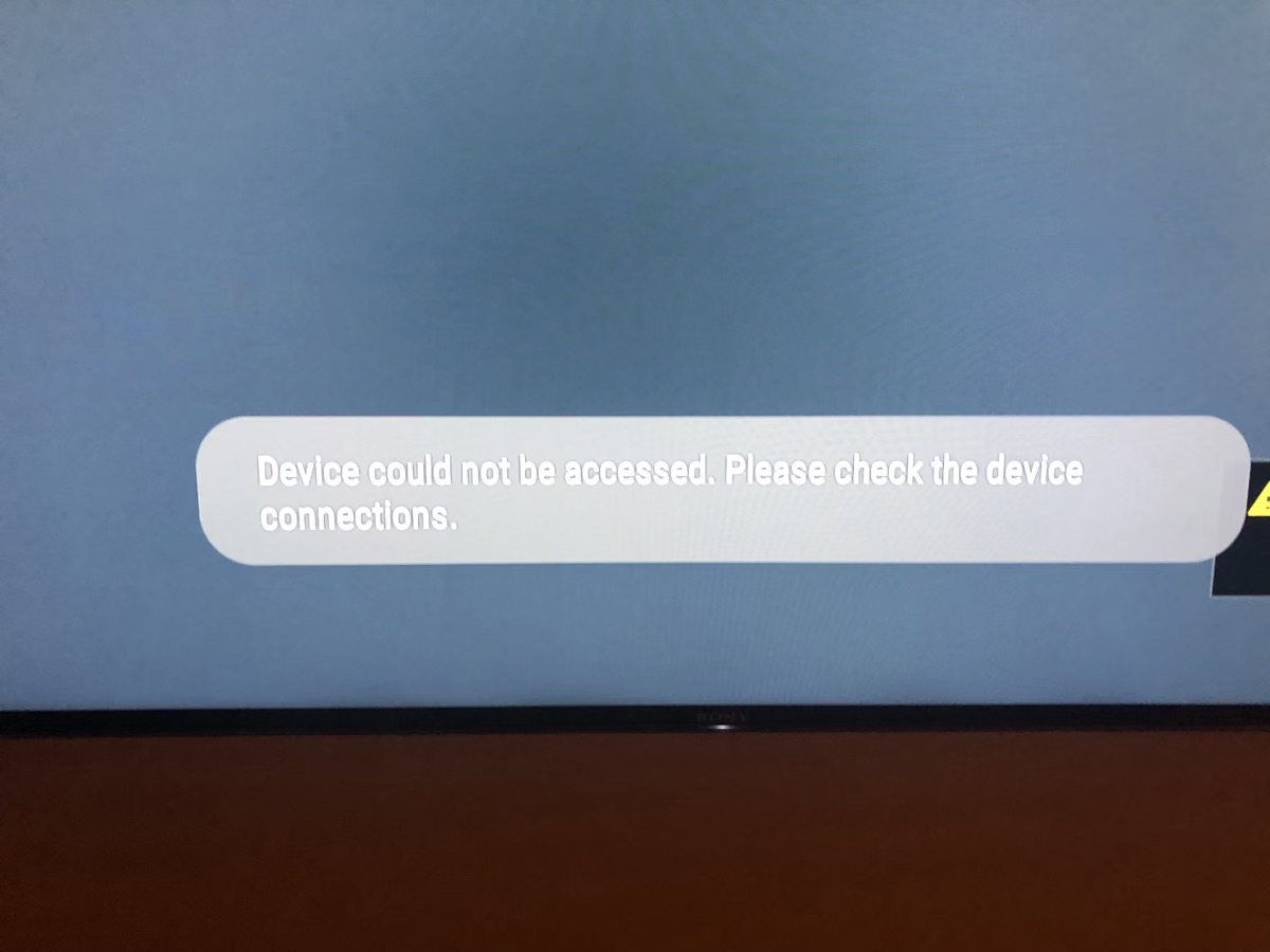 [ERROR] Sony TV An error occured while getting input state! · Issue