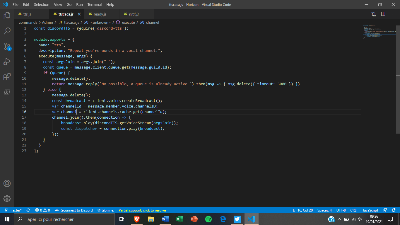 TTS command · Issue #568 · eritislami/evobot · GitHub