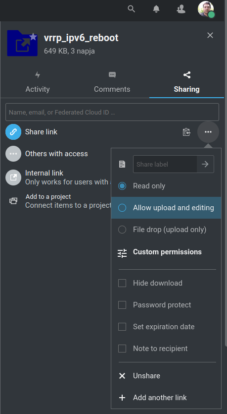 .md and .txt files in a folder shared read-only by share link can't be ...
