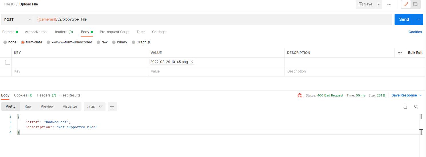 No error message when get 400 status on requests with formData · Issue