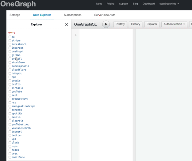 The explorer can bring in a human touch, making exploring a new API a joy, with every step a correct query
