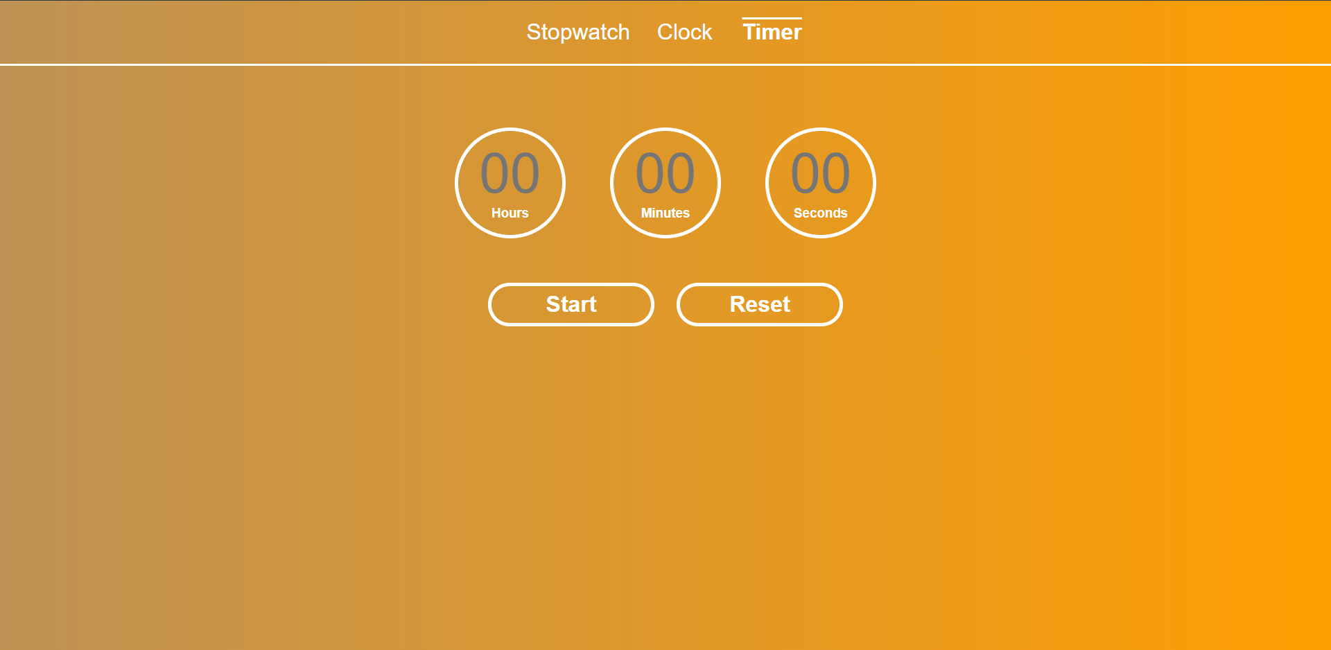 GitHub MarioWork/ClockTimerStopwatchJavascript First try using